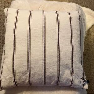 NWT Hearth and Hand with Magnolia 24”x24” brown/cream toss pillow.